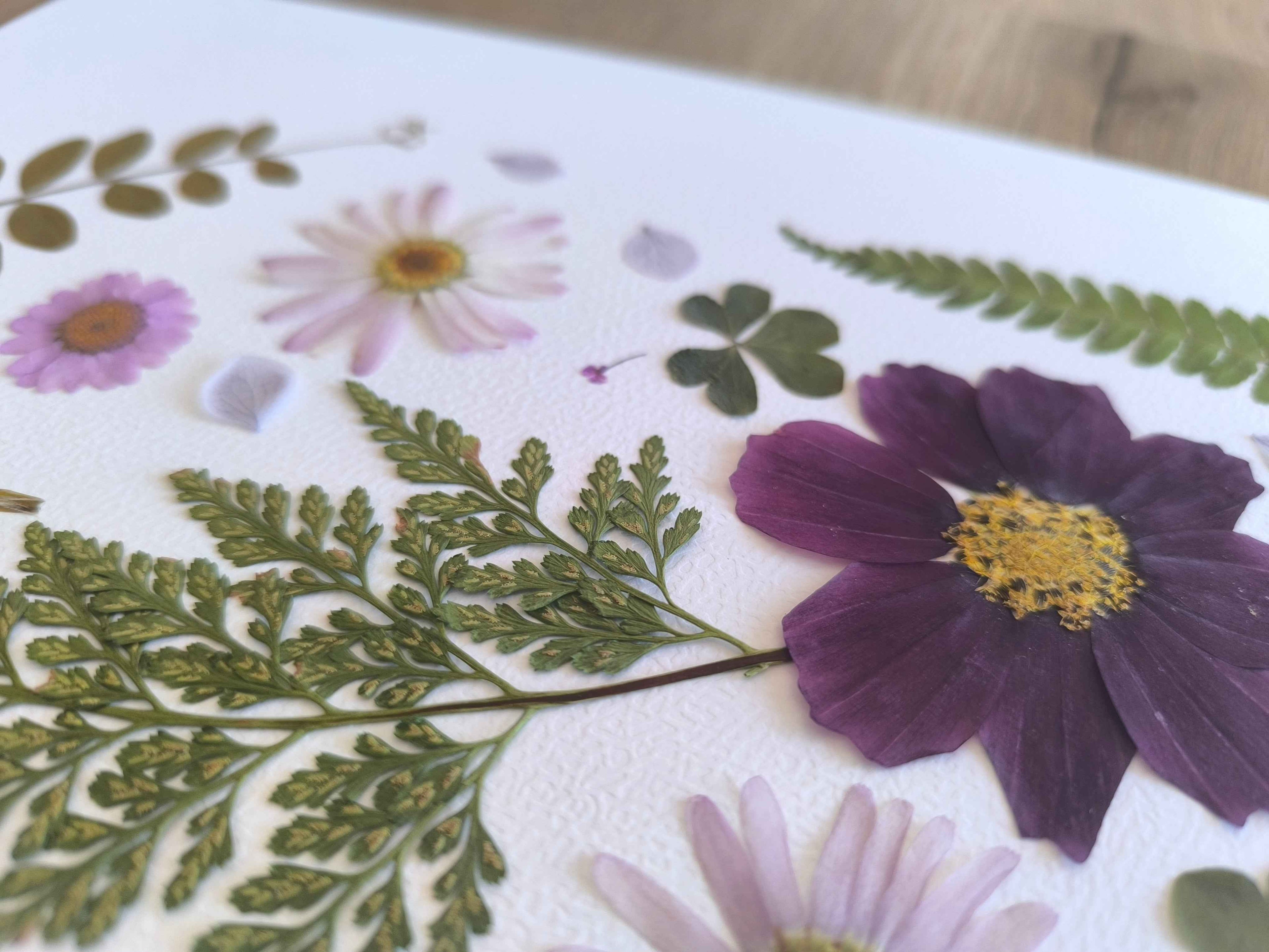 Fleurs séchées artisanales et feuilles délicates pour décoration intérieure poétique