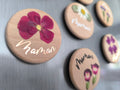 Magnets en bois "MAMAN"