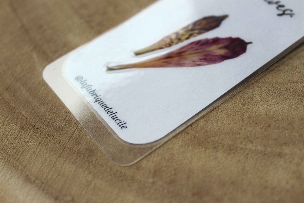 Marque page lys incas fleurs