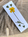 marque page bouton d'or fleurs