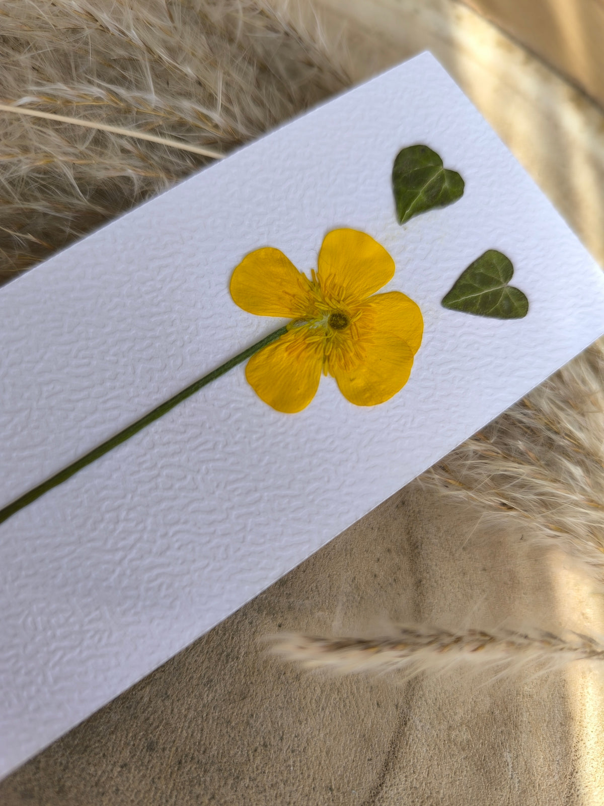 marque page bouton d'or fleurs