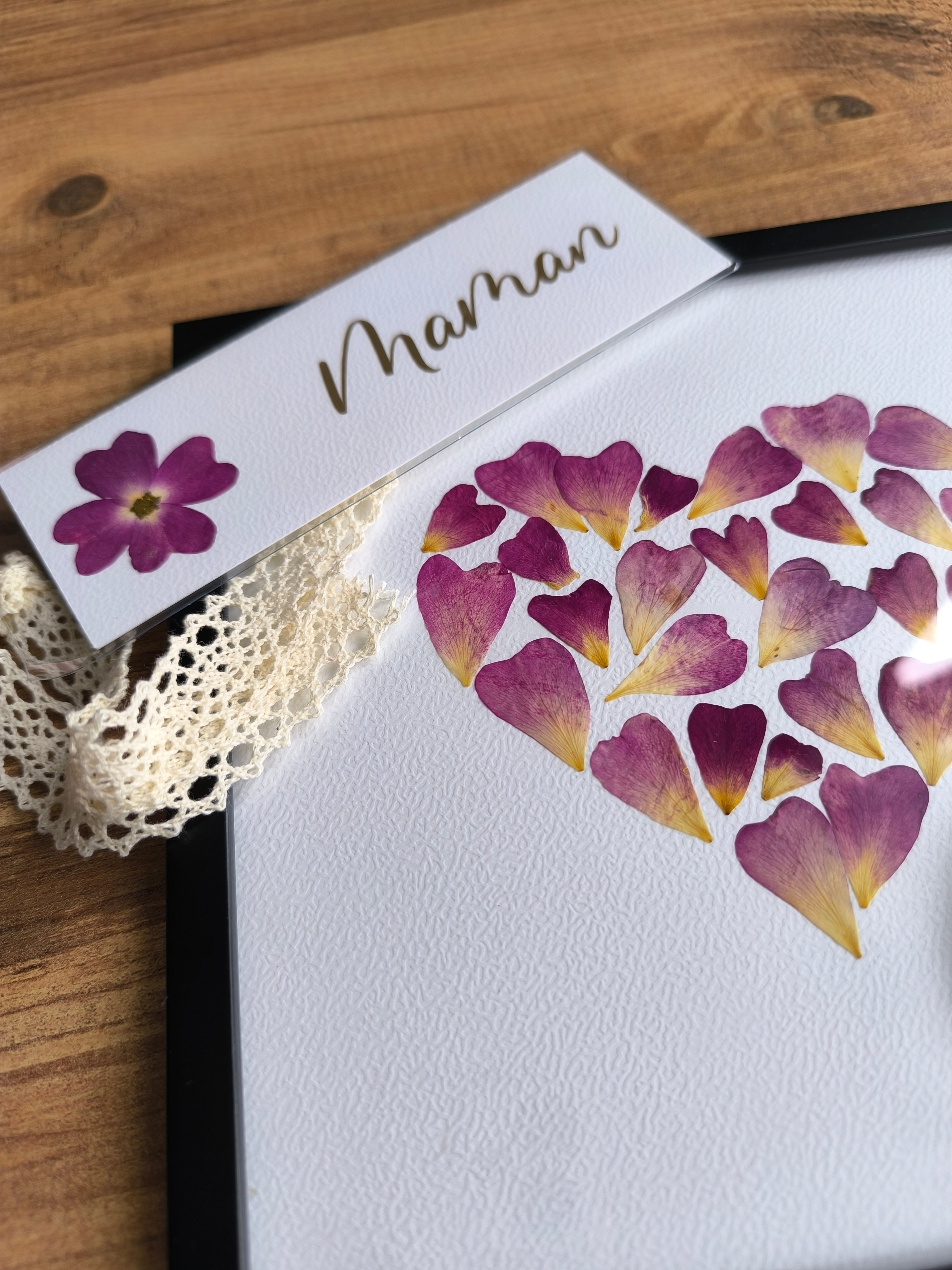 Lot "Coeur en pétales"