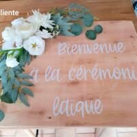Stickers – Panneau bienvenue miroir