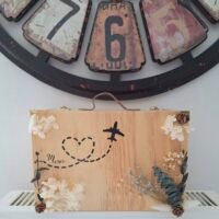 Stickers Urne – Avion Cœur