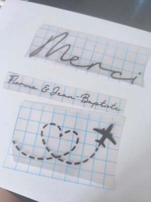 Stickers Urne - Avion Cœur – Image 5