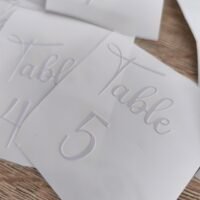 Stickers numéro de table