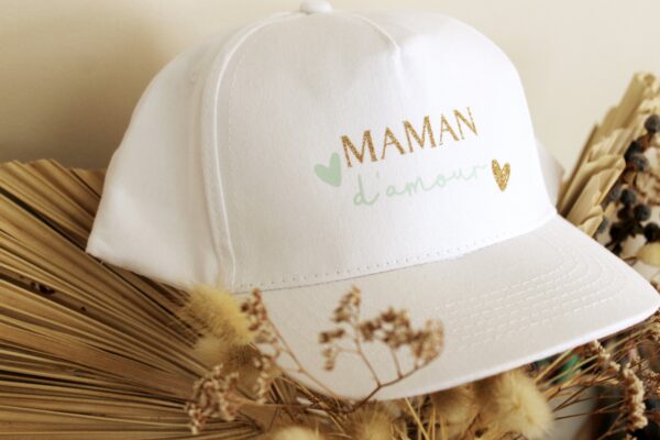 Casquette papa- maman - pailleté