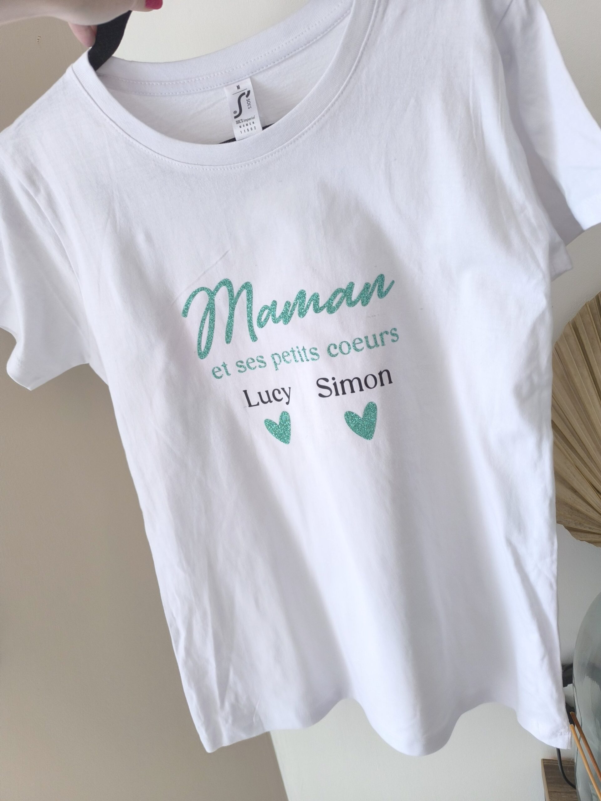 T-shirt Maman et ses petits cœurs