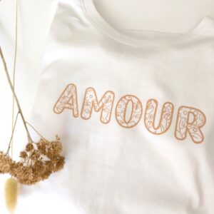 T-shirt AMOUR fleuris