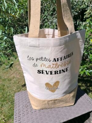 Sac coton et jute - maîtresse – Image 4