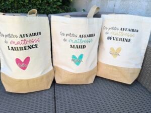 Sac coton et jute - maîtresse