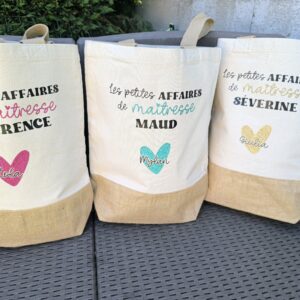 Sac coton et jute - maîtresse