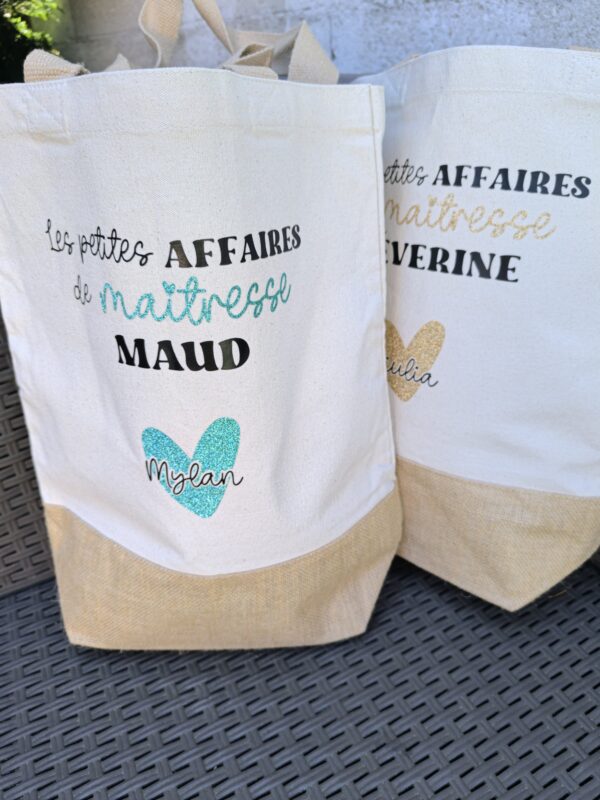 Sac coton et jute - maîtresse – Image 2