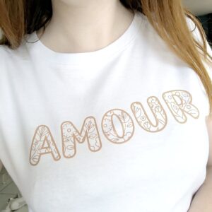 T-shirt léopard AMOUR