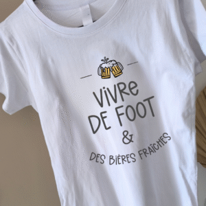 T-shirt homme VIVRE DE FOOT