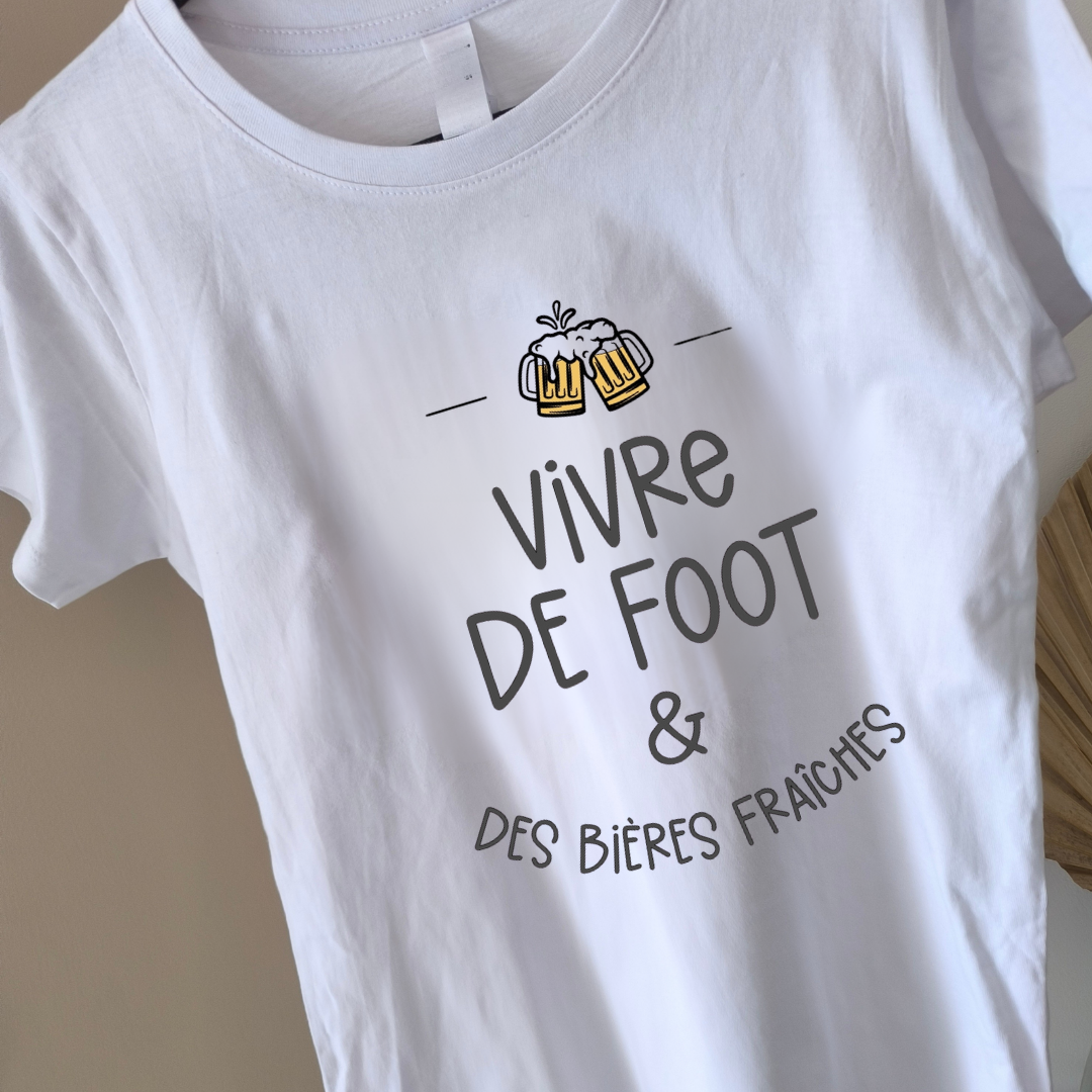 T-shirt homme VIVRE DE FOOT