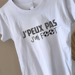 T-shirt homme J'PEUX PAS J'AI FOOT