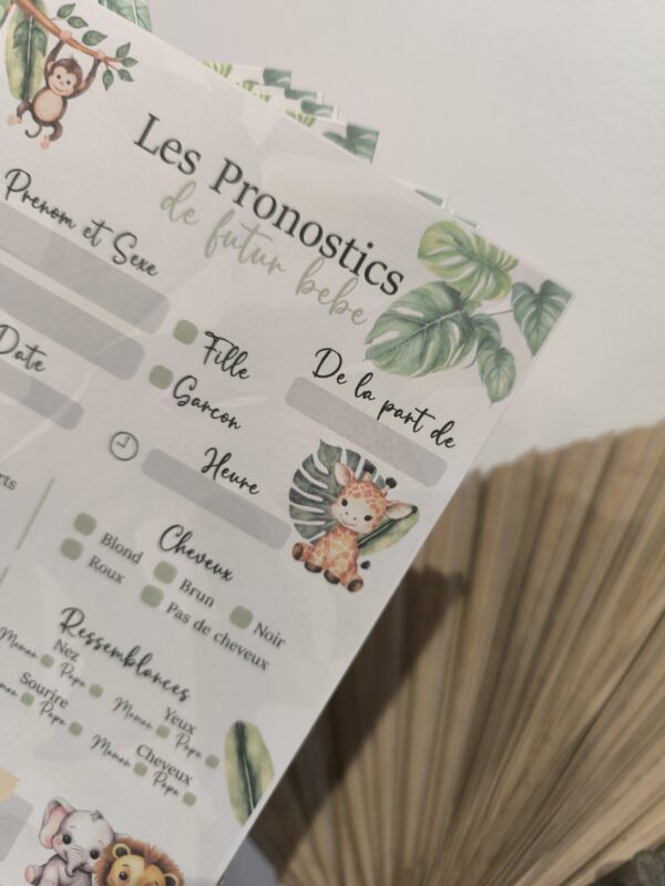 Jeu Pronostics - safari jungle – Image 2
