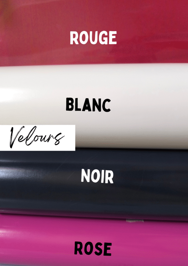 Porte-clés velours bois – Image 2
