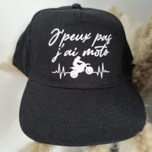 Casquette j'peux pas j'ai moto