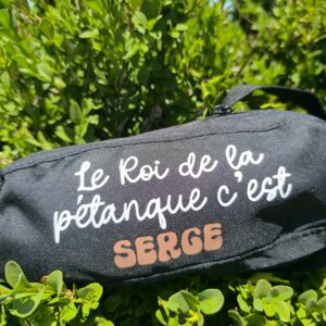 Sacoche pétanque - le roi de la pétanque c'est
