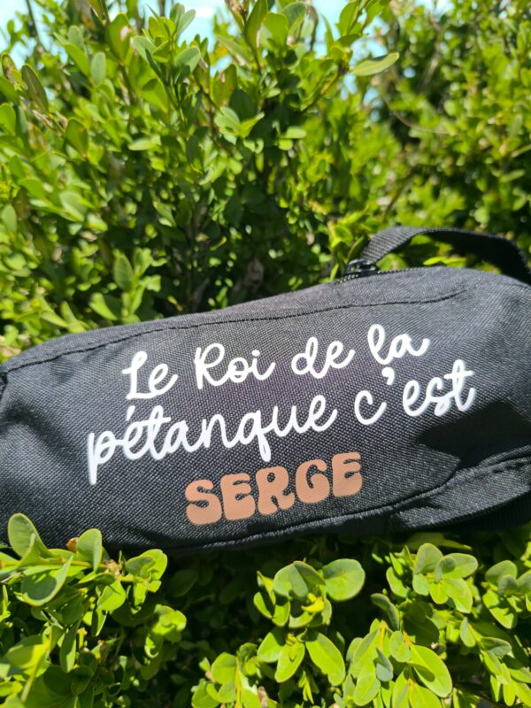 Sacoche pétanque - le roi de la pétanque c'est