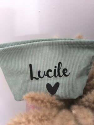 Pochette - velours vert sauge – Image 2