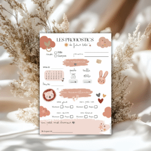 jeu carte pronostics boho animal