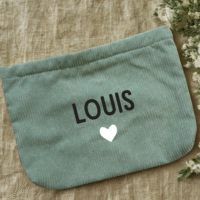 Pochette – velours vert clair