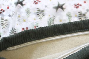 Pochette - velours vert kaki foncé – Image 5