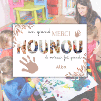Affiche Nounou pèle mêle photos