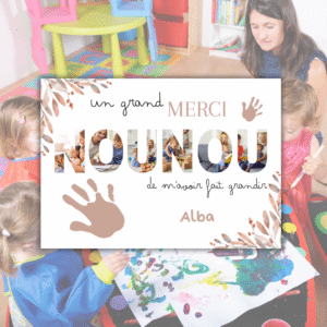 Affiche Nounou pèle mêle photos